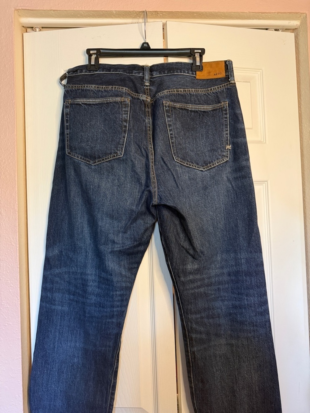 AE77 Women’s Dark Blue Straight-Leg Jeans size 31 - Picture 8 of 10